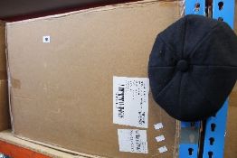 One hundred and forty four men's Royal Stallion eight panel caps in black (Various sizes).