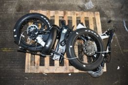 A pre-owned VTUVIA V-SF20 Fat Wheel E-Bike in Black (NOTE: Item has not been assembled and has