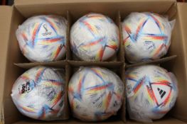 Twelve as new Adidas Qatar 2022 Match Ball Replica Al Rihla LGE J350 Footballs (Size 5).