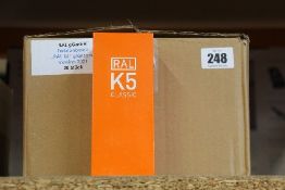 Twenty boxed as new RAL 5 K5 Classic Colour Fan Gloss.