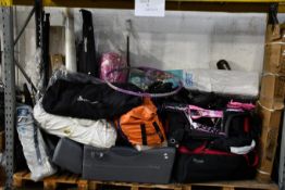 A large quantity of miscellaneous sport and leisure related items to include punch bags and