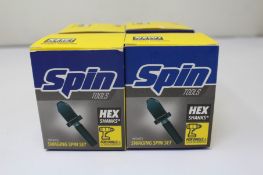Four boxed as new Spin Tools Swaging Spin Set S4000 For HVAC, Set Includes 1/4