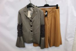 A pair of as new Rika by Ulrika Lundgren Keith shorts in biscotto (S - RRP €990) and a Zoey W Los