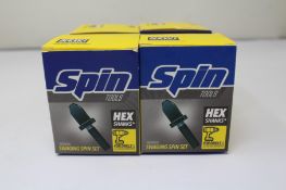 Four boxed as new Spin Tools Swaging Spin Set S4000 For HVAC, Set Includes 1/4