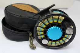 A pre-owned Mako Model 9600 inshore fly fishing reel in Red/Matte Black (SP-9600).