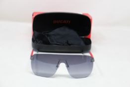 A pair of Ducati double spring hinge Scott Redding signature sunglasses (DA7019) (947 135 0-140).