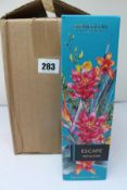 Six boxed as new Stoneglow Escape White Tea & Mint Fragranced Reed Diffusers (150ml).