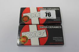 Two as new packs of Bones Bearings Swiss Ceramics (Eight per Pack).