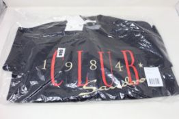 Three Sandro black Marine Club 1984 logo sweaters (Size S).