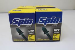 Four boxed as new Spin Tools Swaging Spin Set S4000 For HVAC, Set Includes 1/4