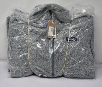 Three women's as new Patagonia Better Sweaters in Birch White (Sizes 1x XS and 1x S).