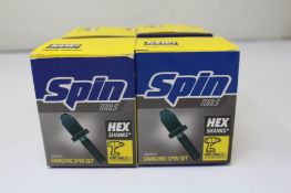 Four boxed as new Spin Tools Swaging Spin Set S4000 For HVAC, Set Includes 1/4