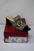 A pair of women's as new Bally Calf Hair - Leopard Print Shoes (EU 41).