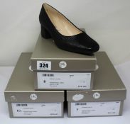 Three pairs of women's boxed as new Peter Kaiser Pammi Heels Notte (6 & 6.5 & 7).