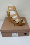 Two pairs of as new Carvela Kunnning Wedges in Tan (Size 39, 41).