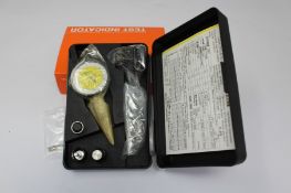 An as new Mitutoyo Horizontal Type Dial Test Indicator (REF: 513-406-10T, EAN: 4946368676647).