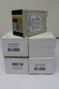 Four boxed as new Unipower HPL110/415V Motor Load Monitors (Version 4).