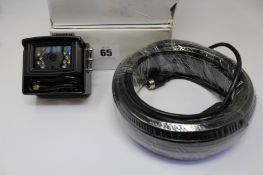 Two boxed as new Capital Vision CCV087-02 120 Degree DC12V PAL Vehicle Cameras and 20M Cable (
