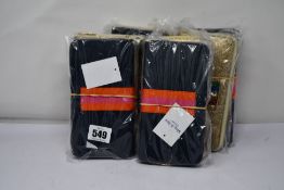 Eight as new Meg & Bee London Major Money Kit purses (RRP £95 each).