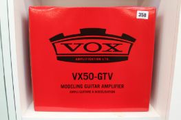 A boxed as new VOX VX50-GTV Modelling Guitar Amplifier.