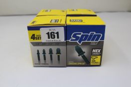 Four boxed as new Spin Tools Swaging Spin Set S4000 For HVAC, Set Includes 1/4