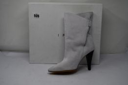 A pair of IRO Marsa suede ankle boots (Size 38).