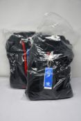 Two as new Adidas Adventure SQM-93 track tops in black (L).