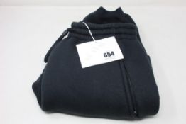 A pair of women's as new Alexander Wang DTC Dense Fleece Sweatpants in black (XS).