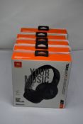Five boxed as new JBL Tune 660NC Active Noise Cancelling Headphones in black.