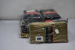 Ten as new Meg & Bee London Major Money Kit purses (RRP £95 each).