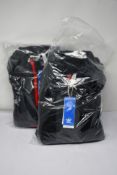 Two as new Adidas Adventure SQM-93 track tops in black (L).