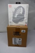 Five boxed as new JBL Tune 660NC Active Noise Cancelling Headphones in black.