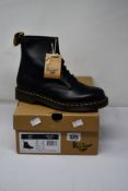 A pair of Dr Martens smooth leather lace up boots (1460) (UK 6).