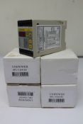 Four boxed as new Unipower HPL110/415V Motor Load Monitors (Version 4).