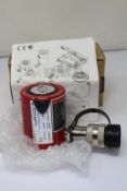 A boxed as new BVA Hydraulics HL10001 10 ton low profile cylinder (10,000 PSI, 700 BAR).