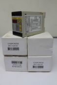 Four boxed as new Unipower HPL110/415V Motor Load Monitors (Version 4).