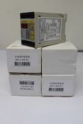 Four boxed as new Unipower HPL110/415V Motor Load Monitors (Version 4).