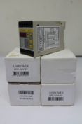 Four boxed as new Unipower HPL110/415V Motor Load Monitors (Version 4).