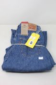 Three as new Levi's Jeans to include: Levi's High-Waisted Straight Jeans (Size 28x31), Levi's 721