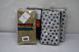 Eight as new Meg & Bee London Major Money Kit purses (RRP £95 each).