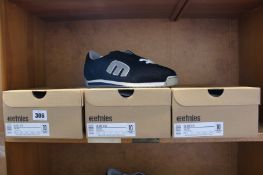 Three pairs of boxed as new Etnies Lo-Cut II LS in dark navy (UK 9).