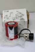 A boxed as new BVA Hydraulics HL10001 10 ton low profile cylinder (10,000 PSI, 700 BAR).