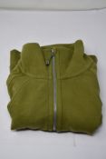 A Lululemon green Scuba Oversized funnel neck 3/4 zip top (Size XS/S).