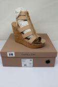 Two pairs of as new Carvela Kunnning Wedges in Tan (Size 38).