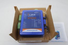 A boxed as new iLINX RS-422/485 Repeater with triple isolation (Model: 4850PDRI).