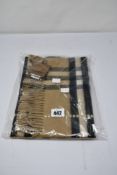An as new Burberry sequined check cashmere scarf (Article 8050535 - RRP £484).