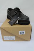 A pair of boxed as new Massimo Dutti Nautico Track lace up shoes in brown (UK 7).