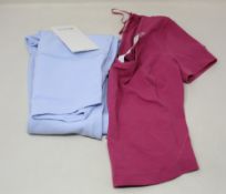 A Lululemon activewear Align slim fit cropped Tee (Size 4) and a Lululemon activewear Align HR