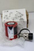 A boxed as new BVA Hydraulics HL10001 10 ton low profile cylinder (10,000 PSI, 700 BAR).