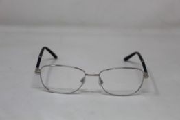 Five pairs of women's Palazzo SP11 C1 50 - 16 -130 silver metal glasses frames with blue sparkle